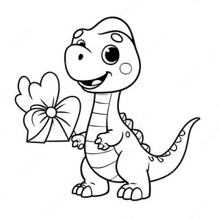 Dasamlegur Dinosaur Med Valentine Litabok 100320-38933