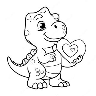 Dasamlegur Dinosaur Med Valentine Litabok 100320-38934