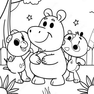 Litríkt Backyardigans Ævintýri Litunarsíða Litasíður