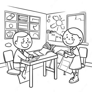 Skemmtileg K 12 Bekkjarmynd Litabok 101523-39984