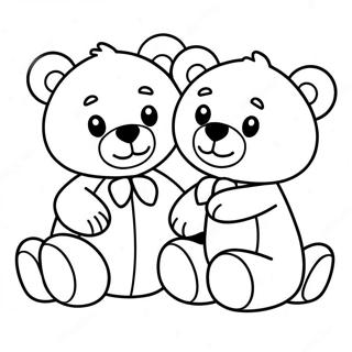 Saet Teddy Bjornar Litabok Litasíður
