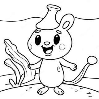 Sandy Cheeks Litabók Litasíður