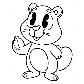 Sandy Cheeks Litabók Litasíður