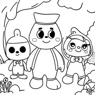 Persónur Úr Willy's Wonderlandi Litabók Litasíður