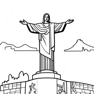 Falleg Litabok Um Krist Redeemer Styttuna 103047-41170