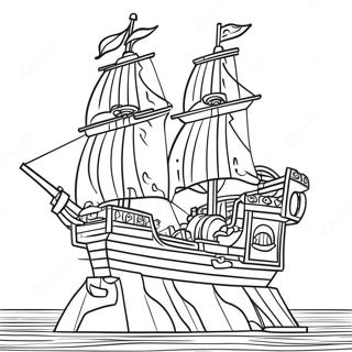 Aevintyralegur Lego Steinn Pirataskip Lita Bok 103199-41290