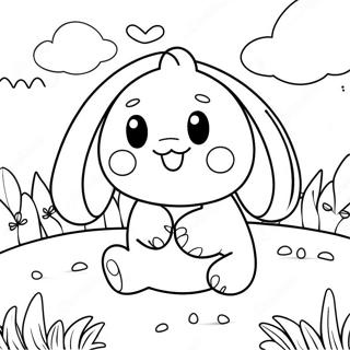 Leikandi Cinnamoroll I Blomaengju Litabok 103867-41804