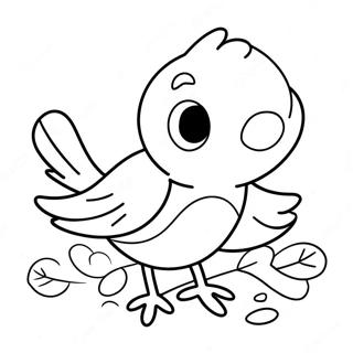 Leikandi Robin Med Orma Litabok 105382-42996