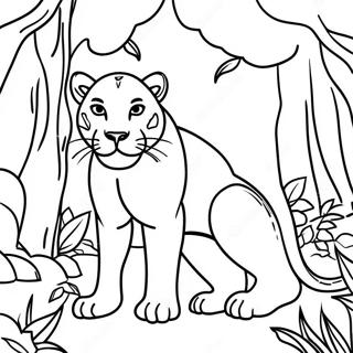 Storkostlegur Svartur Panter I Frumskoginum 106155-43591