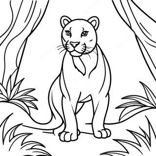 Storkostlegur Svartur Panter I Frumskoginum 106155-43592