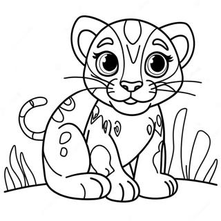 Leikandi Svartur Panter Ungi 106156-43595