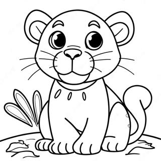 Leikandi Svartur Panter Ungi 106156-43596