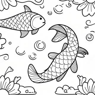 Lita Bok Litrikur Koi Fiskar Dammur 107104-44334