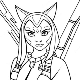 Ahsoka Tano Med Ljosasverdum Litabok 107256-44457