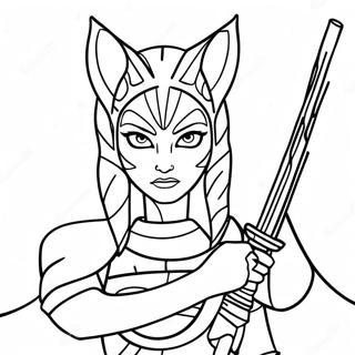 Ahsoka Tano Med Ljosasverdum Litabok 107256-44458