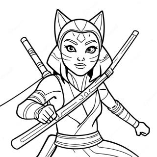 Ahsoka Tano Med Ljosasverdum Litabok 107256-44459