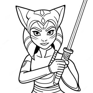 Ahsoka Tano Med Ljosasverdum Litabok 107256-44460