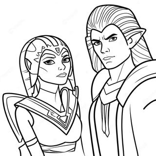 Ahsoka Tano Og Anakin Skywalker Litabok 107258-44466