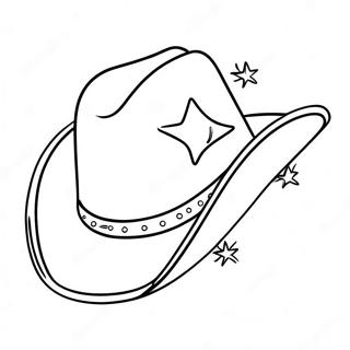 Litrikur Cowboy Hattur Med Stjornum Litunarsida 109056-45917