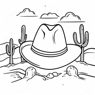 Vintage Cowboy Hattur I Eydimorkinni Litunarsida 109057-45921