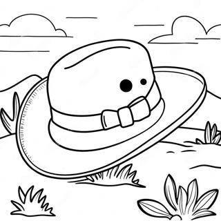 Vintage Cowboy Hattur I Eydimorkinni Litunarsida 109057-45924