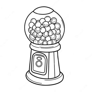 Litrík Gumball Vél Litabók Litasíður