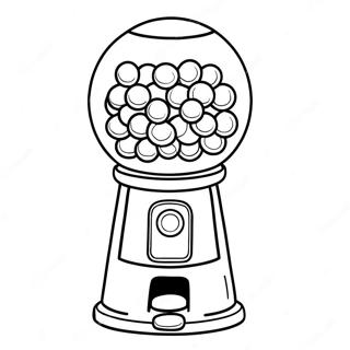 Litrík Gumball Vél Litabók Litasíður