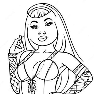 Nicki Minaj I Glaesilegu Fotum Litabok 110086-46728