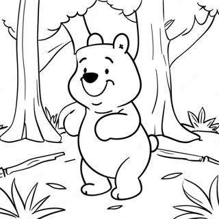 Aevintyralegur Winnie The Pooh I Skoginum Litabok 113475-49503