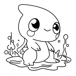 Litríkur Vötn Tegund Pokémon Litabók Litasíður