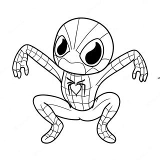 Saetur Spiderman Med Hjarta Teikningarsida 115304-50923