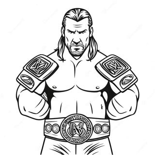 Triple H Heldur Tveimur Belti Litabok 116234 51651