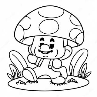 Gladur Mario Sveppur Litabok 116493-51852