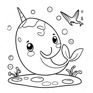 Leikandi Ekki Alveg Narhvalur Litabok 116543-51889