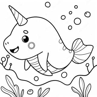 Leikandi Ekki Alveg Narhvalur Litabok 116543-51890