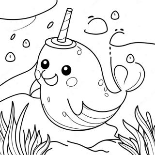 Leikandi Ekki Alveg Narhvalur Litabok 116543-52053