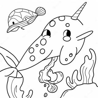 Leikandi Ekki Alveg Narhvalur Litabok 116543-52054