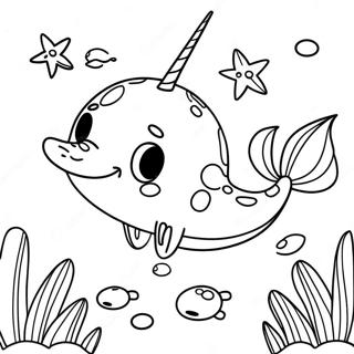 Leikandi Ekki Alveg Narhvalur Litabok 116543-52056