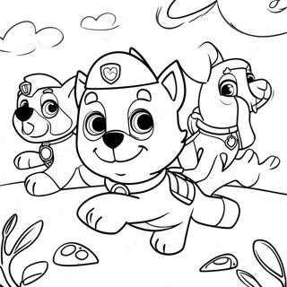 Aevintyralegir Paw Patrol Hvolpar Leita Ad Eggjum Litabok Litasíður