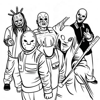 Slipknot Hljomsveitarmedlimir Litabok 119243-54245