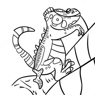 Gekko Ad Klifra Upp Vegg Litabok 11997-91