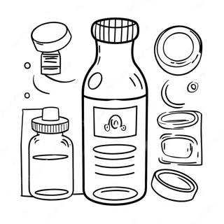 Litfagur Lyfsedill Flaska Litabok 120147 54958