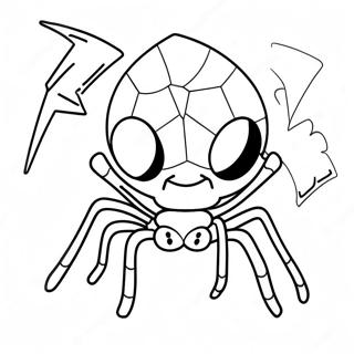 Spidar Punk Med Grafitibakgrunni Litabok 122351-56905