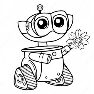 Saetur Wall E Med Blomum Litabok 124665 58790