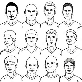 Fyrirferdarmiklir Heimsmeistarakeppni I Fotbolta Leikmenn Litabok 124768-58870