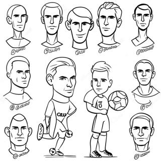 Fyrirferdarmiklir Heimsmeistarakeppni I Fotbolta Leikmenn Litabok 124768-58872