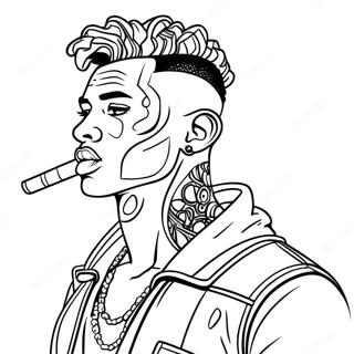 Nle Choppa I Stilhreinum Fotum Litabok 125774-59655