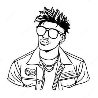 Nle Choppa Med Solgleraugum Litabok 125775-59657