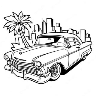Retro Chicano Lowrider Litabók Litasíður