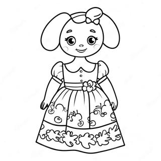 Bonnie I Litriku Kjol Litabok 130586-63524